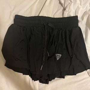 Black athletic shorts